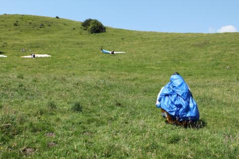 Büroausflug, Gleitschirm, H+R Architekten 