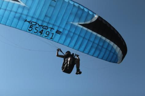 Büroausflug, Gleitschirm, H+R Architekten 